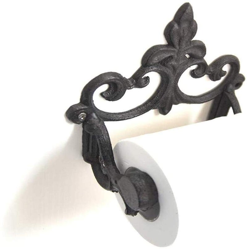 DPOWERFUL Antique Cast Iron Rustic Toilet Roll Holder Wall-Mounted Paper Holder Decor for Kitchen and Bathroom Without Lid - Image 3